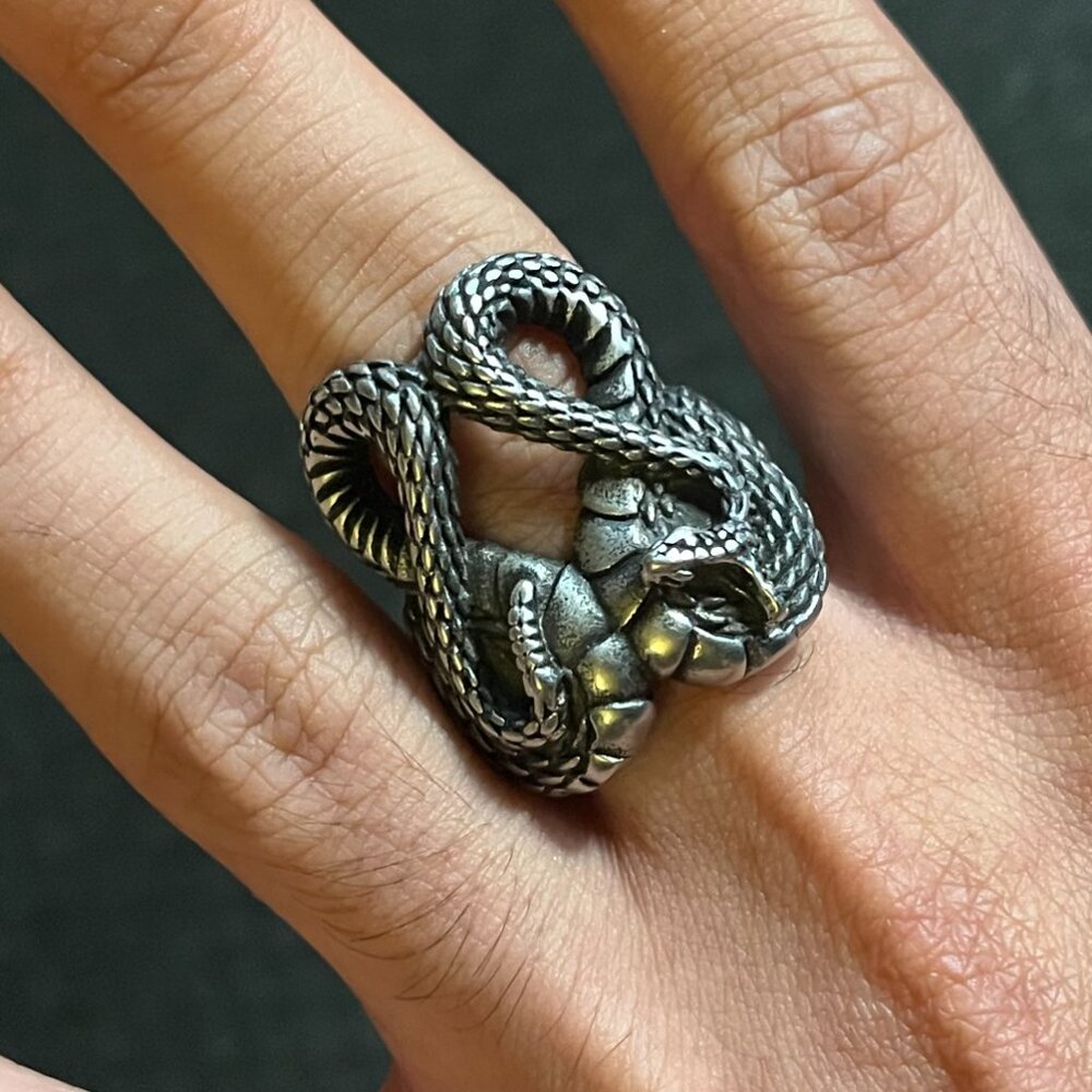 Serpent Stainless Steel Ring